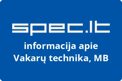 Vakarų technika, MB