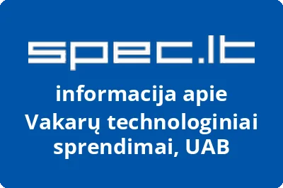 Vakarų technologiniai sprendimai, UAB