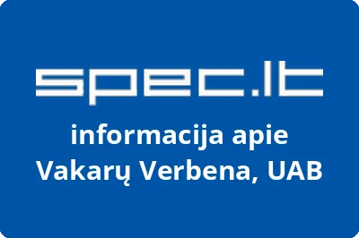 VAKARŲ VERBENA, UAB
