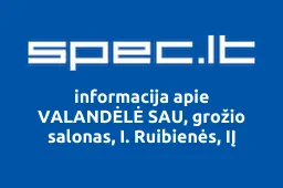 VALANDĖLĖ SAU, grožio salonas, I. Ruibienės, IĮ | spec.lt