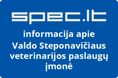 Valdo Steponavičiaus veterinarijos paslaugų įmonė
