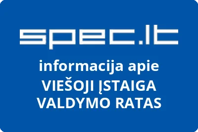 VIEŠOJI ĮSTAIGA VALDYMO RATAS