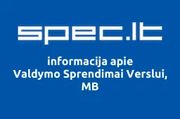 Valdymo Sprendimai Verslui, MB | spec.lt