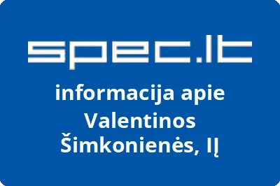 Valentinos Šimkonienės, IĮ | spec.lt
