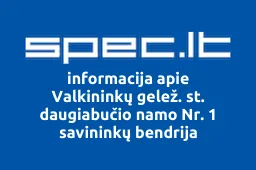 Valkininkų gelež. st. daugiabučio namo Nr. 1 savininkų bendrija iliustracija