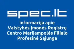 Valstybės Įmonės Registrų Centro Marijampolės Filialo Profesinė Sąjunga iliustracija
