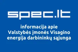 Valstybės įmonės Visagino energija darbininkų sąjunga | spec.lt