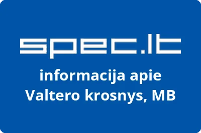 Valtero krosnys, MB | spec.lt