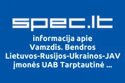 Vamzdis. Bendros Lietuvos-Rusijos-Ukrainos-JAV įmonės UAB Tarptautinė Statybos Korporacija Panevėžio filialas | spec.lt