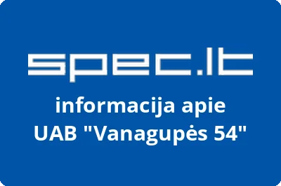 Vanagupės 54, UAB | spec.lt