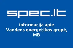 Vandens energetikos grupė, MB | spec.lt
