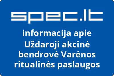 Varėnos ritualinės paslaugos, UAB | spec.lt