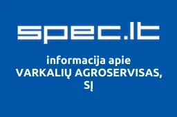 VARKALIŲ AGROSERVISAS, SĮ | spec.lt