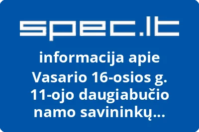 Vasario 16osios g. 11ojo daugiabučio namo savininkų bendrija
