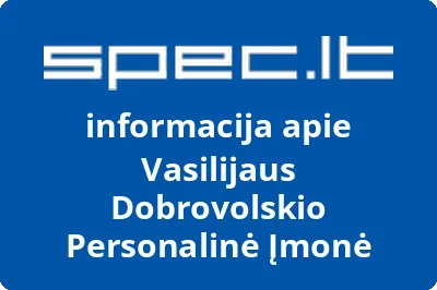 Vasilijaus Dobrovolskio Personalinė Įmonė