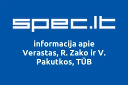 Verastas, R. Zako ir V. Pakutkos, TŪB iliustracija