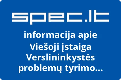 Verslininkystės problemų tyrimo institutas, VŠĮ