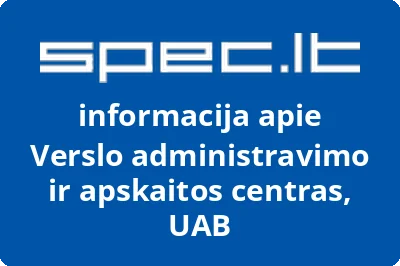 Verslo administravimo ir apskaitos centras, UAB
