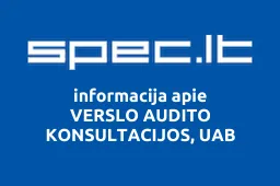 VERSLO AUDITO KONSULTACIJOS, UAB iliustracija