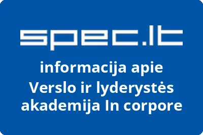 Verslo ir lyderystės akademija In corpore