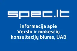 Verslo ir mokesčių konsultacijų biuras, UAB | spec.lt