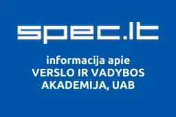 VERSLO IR VADYBOS AKADEMIJA, UAB iliustracija