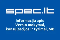 Verslo mokymai, konsultacijos ir tyrimai, MB iliustracija