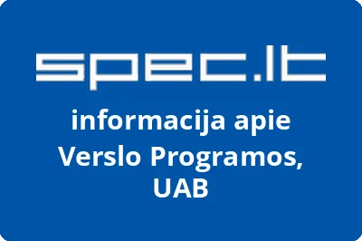 VERSLO PROGRAMOS, UAB