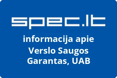 Verslo saugos garantas, UAB
