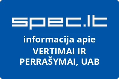 VERTIMAI IR PERRAŠYMAI, UAB