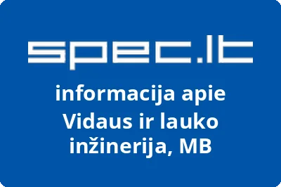 Vidaus ir lauko inžinerija, MB | spec.lt