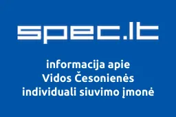 Vidos Česonienės individuali siuvimo įmonė