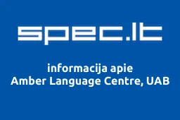 Amber Language Centre, UAB | spec.lt