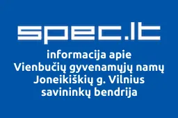 Vienbučių gyvenamųjų namų Joneikiškių g. Vilnius savininkų bendrija iliustracija