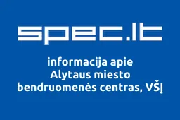 Alytaus miesto bendruomenės centras, VŠĮ | spec.lt
