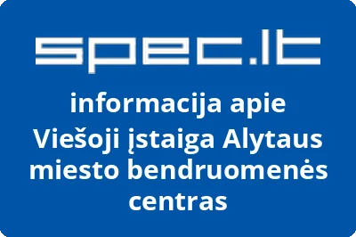 Alytaus miesto bendruomenės centras, VŠĮ