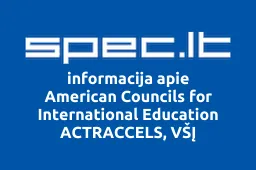 American Councils for International Education ACTRACCELS, VŠĮ | spec.lt