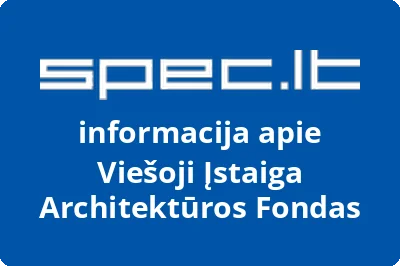 Architektūros fondas, VŠĮ