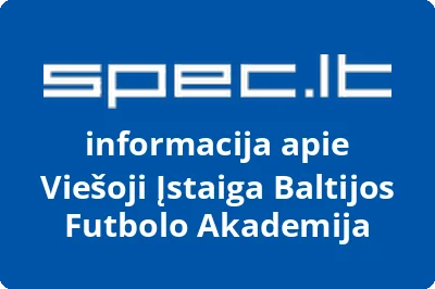 Baltijos futbolo akademija, VŠĮ