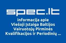 Viešoji Įstaiga Baltijos Vairuotojų Pirminės Kvalifikacijos ir Periodinių Apmokymų Centras | spec.lt