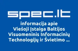 Viešoji Įstaiga Baltijos Visuomeninis Informacinių Technologijų ir Švietimo Centras | spec.lt