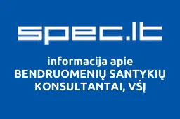 BENDRUOMENIŲ SANTYKIŲ KONSULTANTAI, VŠĮ iliustracija