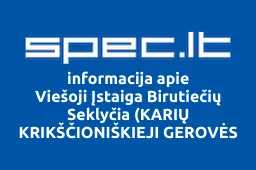 Viešoji Įstaiga Birutiečių Seklyčia (KARIŲ KRIKŠČIONIŠKIEJI GEROVĖS NAMAI) | spec.lt