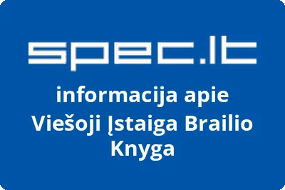 VIEŠOJI ĮSTAIGA BRAILIO KNYGA