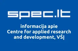 Centre for applied research and development, VŠĮ | spec.lt