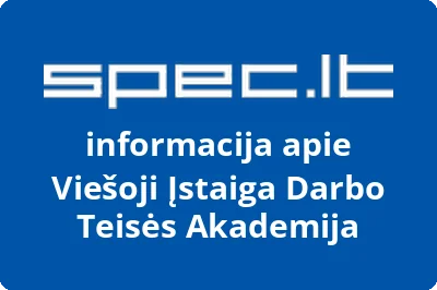DARBO TEISĖS AKADEMIJA, VŠĮ