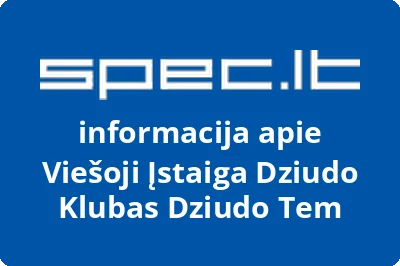 Dziudo klubas DZIUDO TEM, VŠĮ