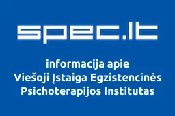 Viešoji Įstaiga Egzistencinės Psichoterapijos Institutas