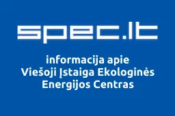 Viešoji Įstaiga Ekologinės Energijos Centras | spec.lt