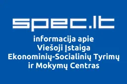 Viešoji Įstaiga Ekonominių-Socialinių Tyrimų ir Mokymų Centras iliustracija